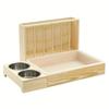 Bunny Feeder Manger with Litter Tray Hay Food Dispenser Multifunction Solid Wood Rabbit Feeder for Rabbit Hamster Guinea Pig