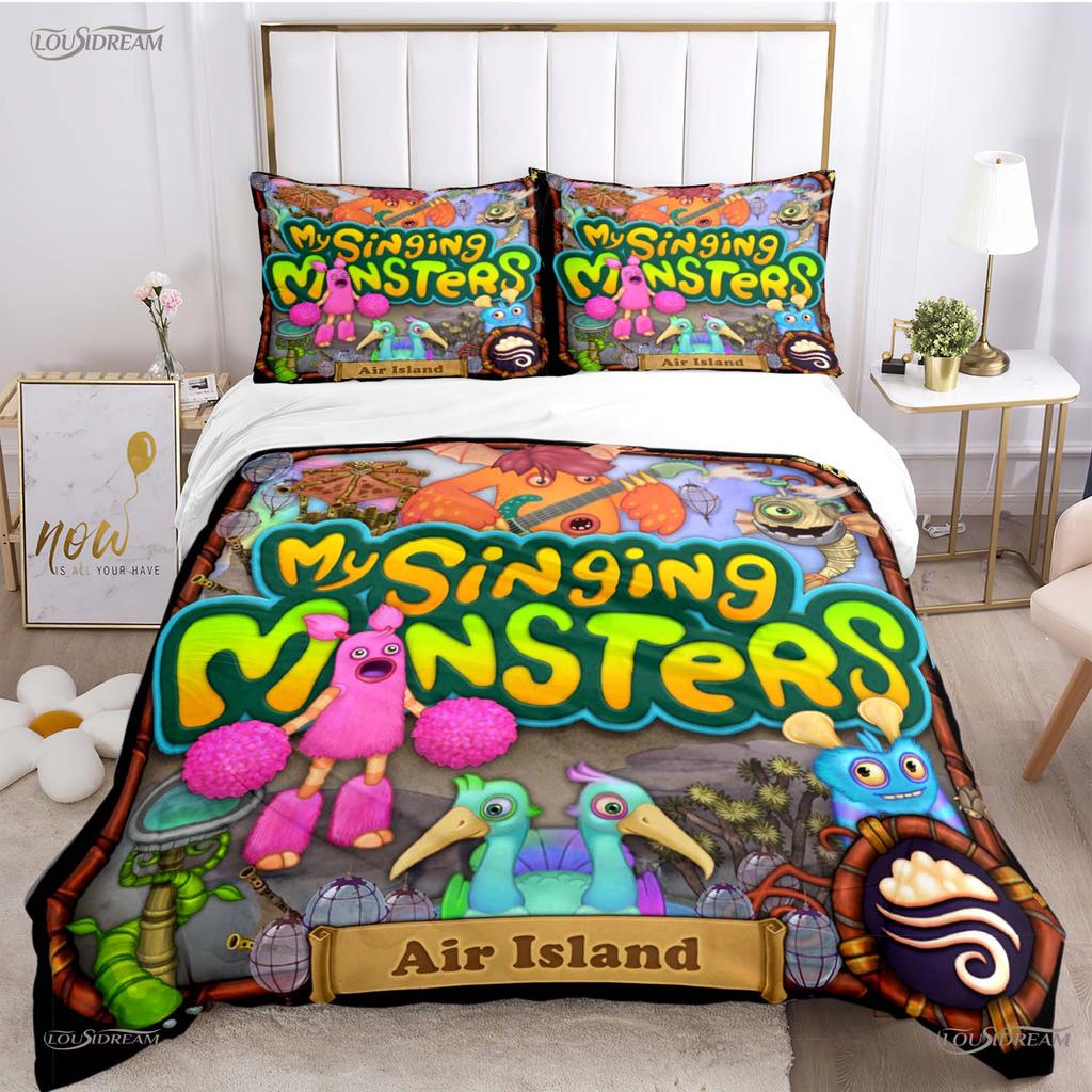Comforter Funny My Singing Monster All Season Comforter Bedding Sets Soft And S Single/Double/Queen/King