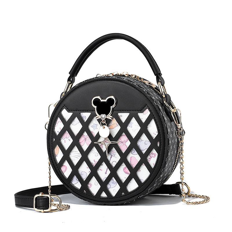 Manufacturer 2025 New Small Round Bag Fashion Explosion Women's Versatile Niche One-shoulder Messenger Bag Women's One-piece Hair