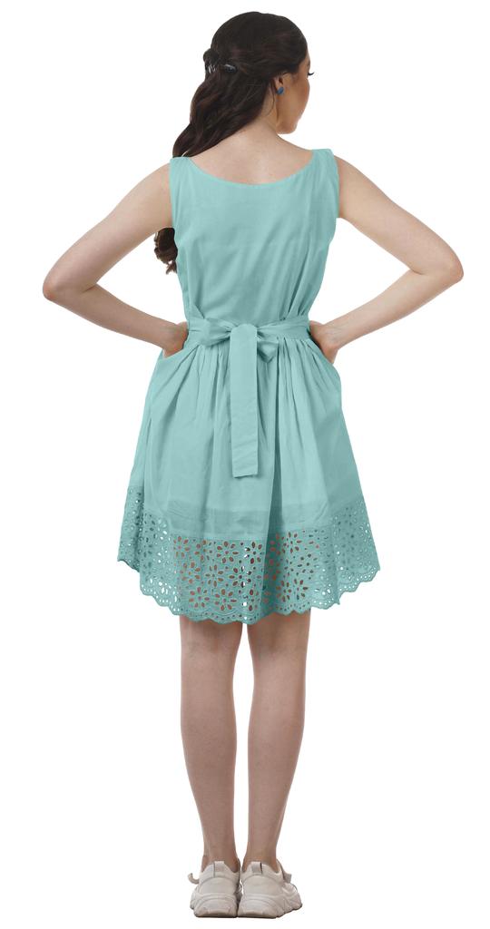 Moomaya Womens Vintage Style Lace Dress Solid Women Casual Summer Mini Dress