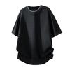 Casual Short-sleeved Men's Tencel Lightweight Breathable Short-sleeved Sweater Men's Cool Silk T-shirt Men's Round Neck