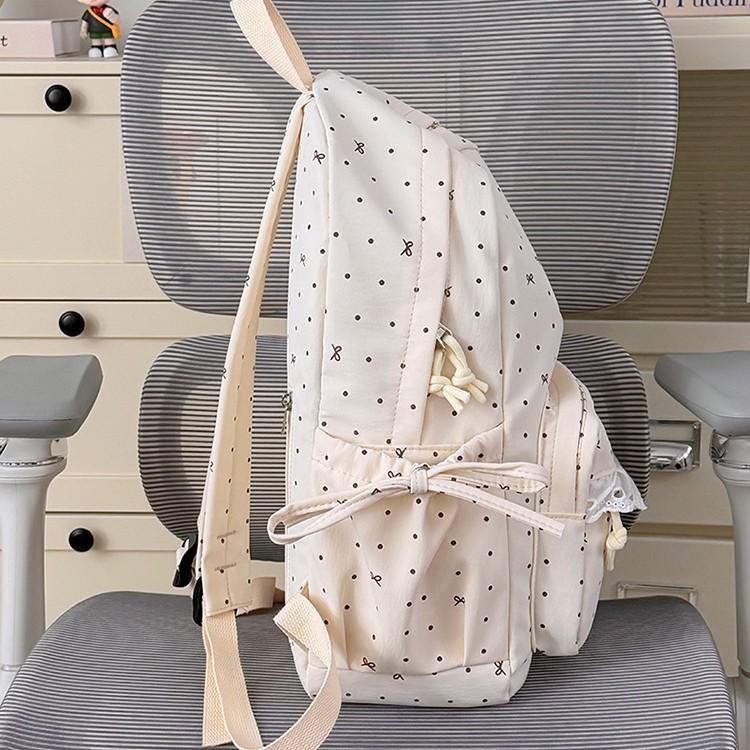 Schoolbag Japanese cute girl lace bow backpack high value student campus schoolbag girls travel small backpack