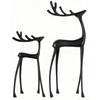 Black Figurine Christmas Decoration, Modern Christmas Figurine, Elegant Interior Holiday Decor
