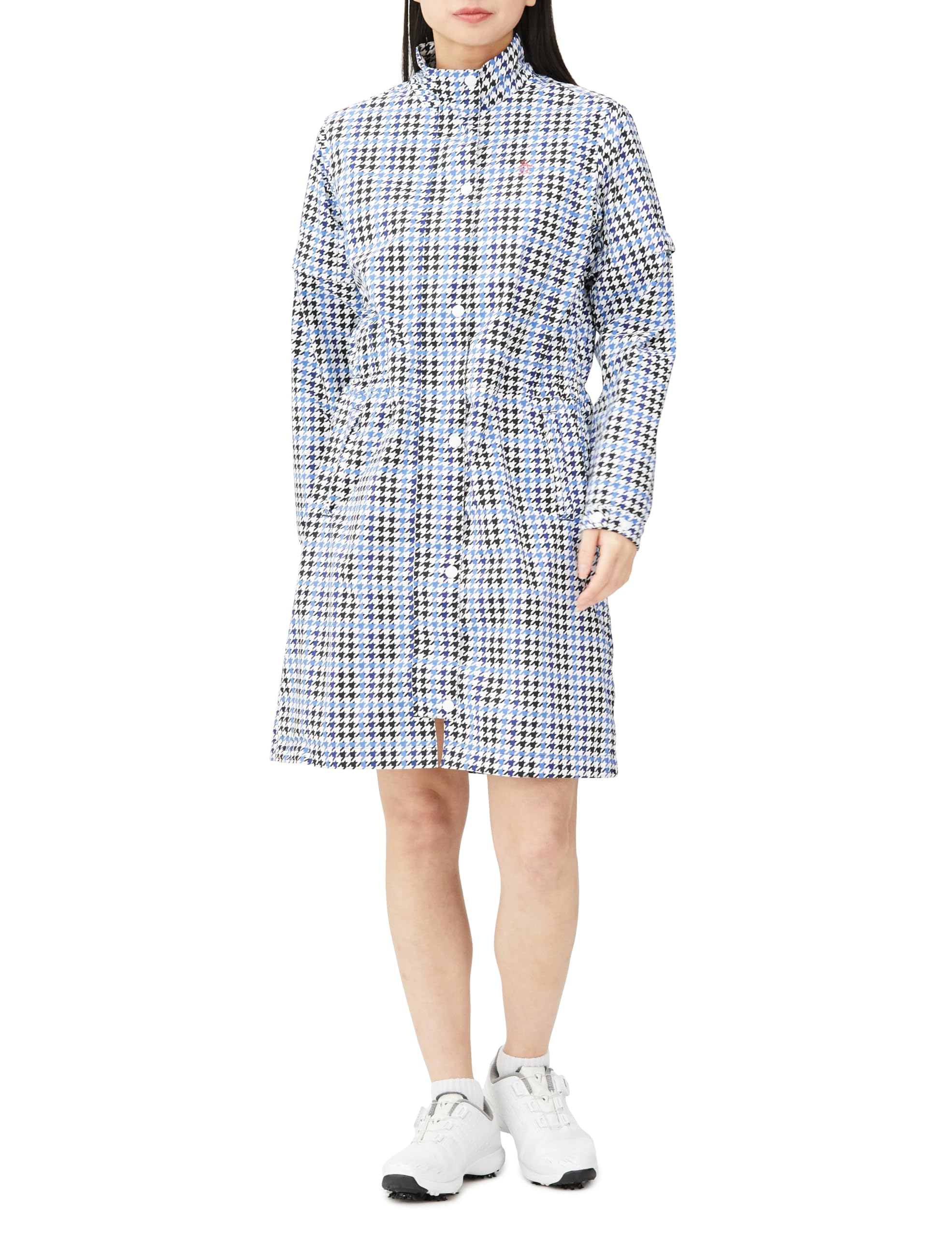 

Munsingwear Houndstooth Rain Detachable NV00 Women s Dress, Water-Repellent, Windproof, Breathable, Sleeves, MGWXJF01, Navy,