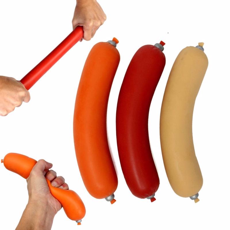 Buy Novelty Squeeze Hot Dog Toy Anti Stress Relief Reliever Sausages