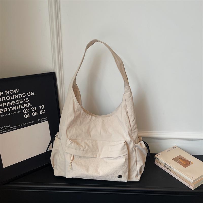 Women's Bag Large Capacity Tote Bag Solid Color Handbag Underarm Bag
