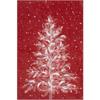 Christmas Rug  Washable Area Rugs Red Room Rugs for Bedroom  Non-Slip Living Room Carpet Christmas Tree  Carpet Rugs for Kitchen