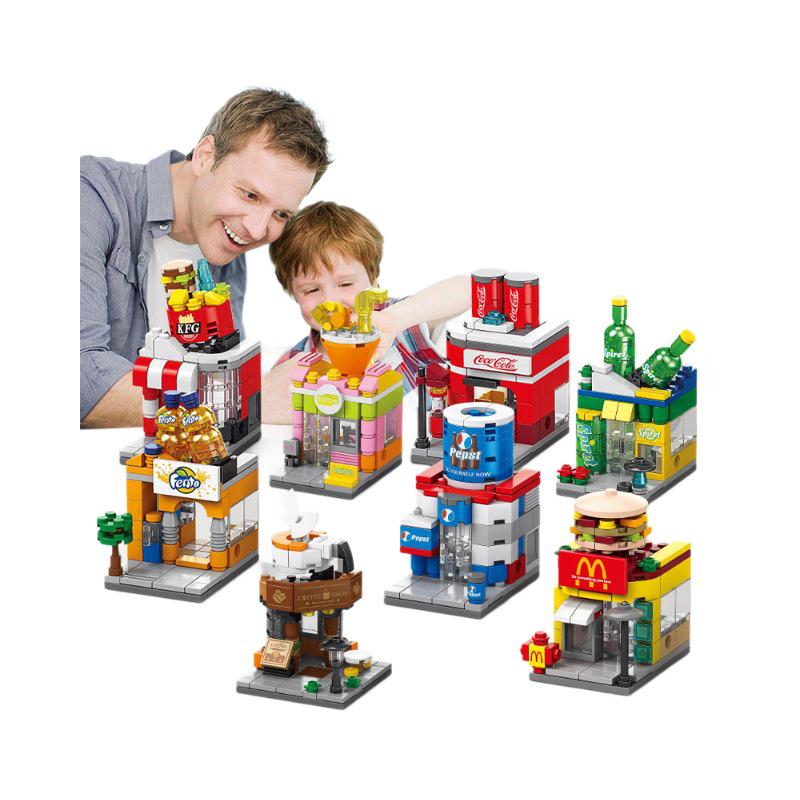 Lele Brothers Educational Street View Serie Blocuri de Construcție Compatibile Lego 8974