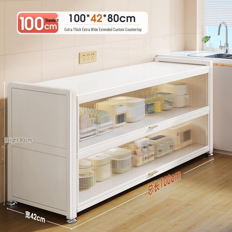 Étagère de Rangement Multifonctionnelle sur Pied et Buffet de Cuisine