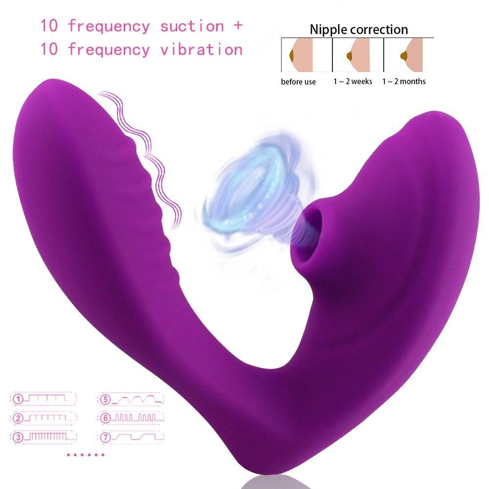 Electric Clit Sucking Anal Panties Vibrator G-Spot Dildo Sex Toys for Female