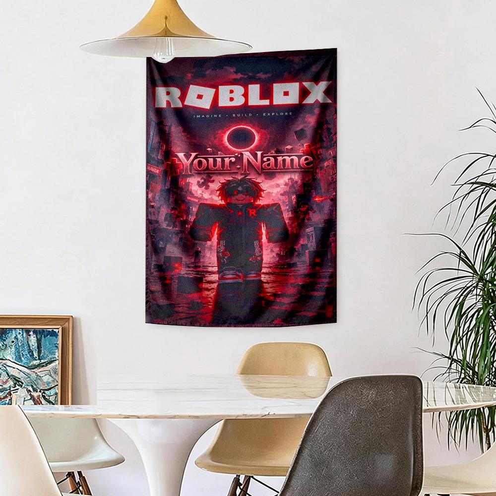Roblox Customize Your Name Tapestry Cozy Personalized Tapestry Easy to Hang Suitable for Studio Apartment Ideal for All Seasons