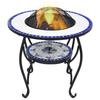 VidaXL Mosaic Coffee Table Garden Fire Pit Patio Fireplace Terrace Fire Pit Outdoor Fireplace Backyard Blue 46724