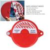 Sicherheitsventilsperre ABS-Kunststoff Absperrschieber Verriegelungsvorrichtung für Außengarten 64‑127mm Ventilstange Rot