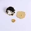 Cartoon Anime Ghost Destroyer Blade Peripheral Tanjiro Butterfly Forbearance My Wife Shanyi Valor Metal Badge Medal Brooch