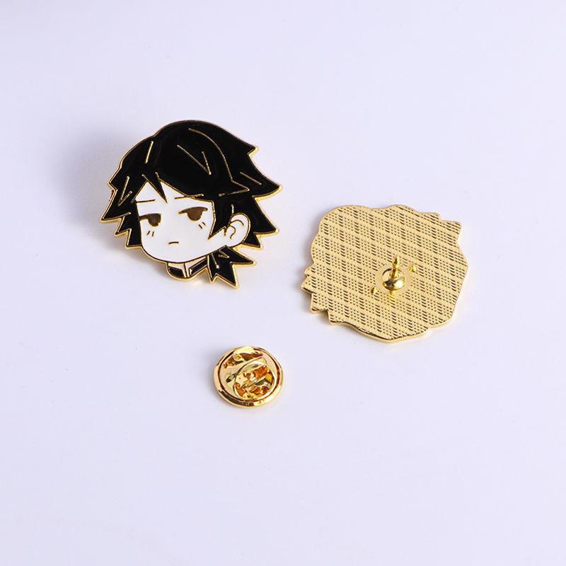 Cartoon Anime Ghost Destroyer Blade Peripheral Tanjiro Butterfly Forbearance My Wife Shanyi Valor Metal Badge Medal Brooch