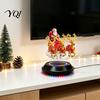 Small Christmas Decoration for Desk Floating Santa Sleigh, Magnetic Levitation Santa's Flying Sleigh Ornament, Creative Seasonal Room Decor