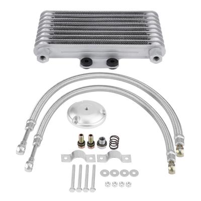 125ml Motorcycle Oil Cooler Engine Oil Cooling Radiator System Kit for Suzuki 125CC 150CC 200CC