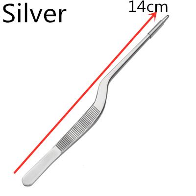 14/16/20/23/26/30cm Kitchen Cooking Medical Tweezers Stainless Steel Kitchen Seafood & bar Tweezer Food Tongs Tool Bar Accessory