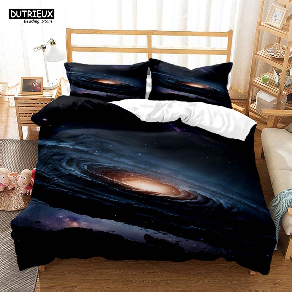 Space Star Printed Polyester Bedding Soft and Comfort Personal Quilt Cover Bedding Kit