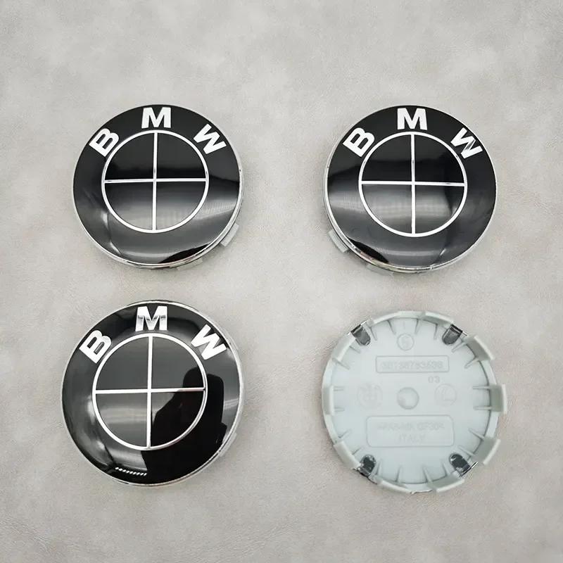 BMW GRUPPE 4 Stück 56MM 68MM Auto Rad Nabenkappen Mittelabdeckung Für BMW M M5 E39 E46 E60 E90 F01 F10 F30 G01 G20 G21 G30 G11 F15 X5 X3
