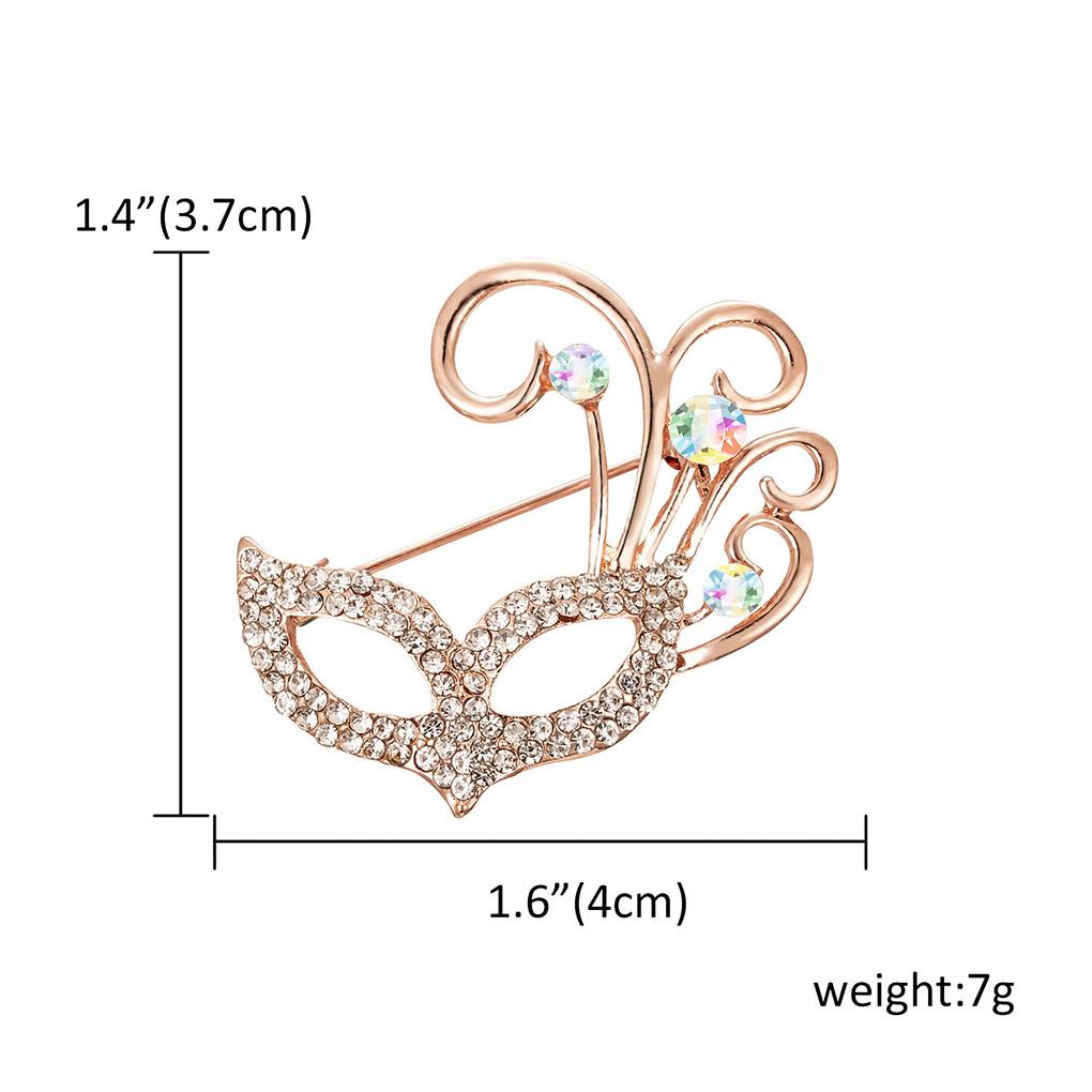 Rhinestone Brooch Shining Crystal Badge Pin Party Banquet Collar Scarf Decor Brooch Pin Musical Note