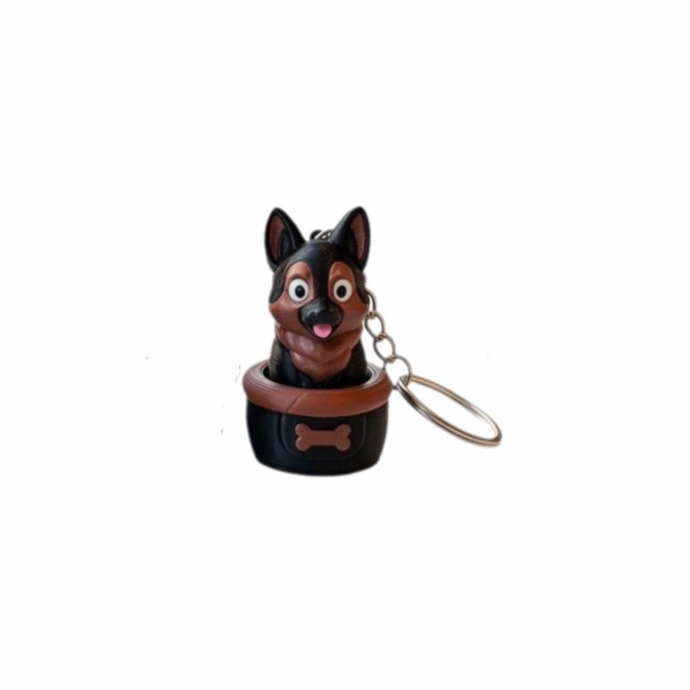 3D Printed Clicker Toy Keychain Clicking Sound Fidget Toy Dog Key Pendant Bag Backpack Charms