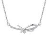 Pn10 Silver Moon &Star Necklaces For Women Girl Banquet Wedding Collar Silver Jewelry