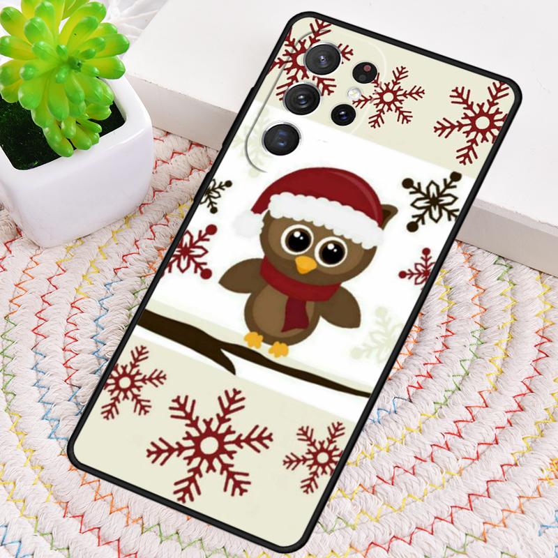 Christmas Owl Phone Case for Samsung Galaxy Note 10 Pro S26 Ultra S23 S24 FE S25 S21 S22 PLUS Shockproof Cove