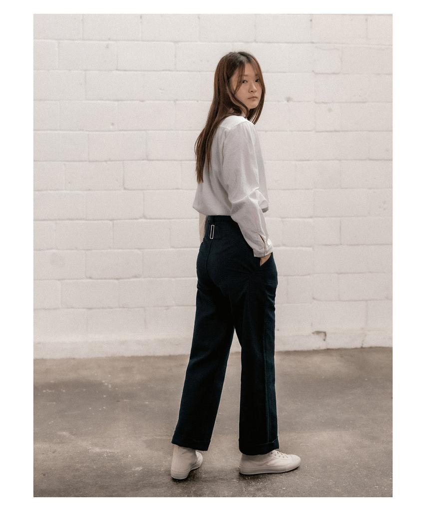 COTTON BELL Cotton Fatigue Pants - Navy