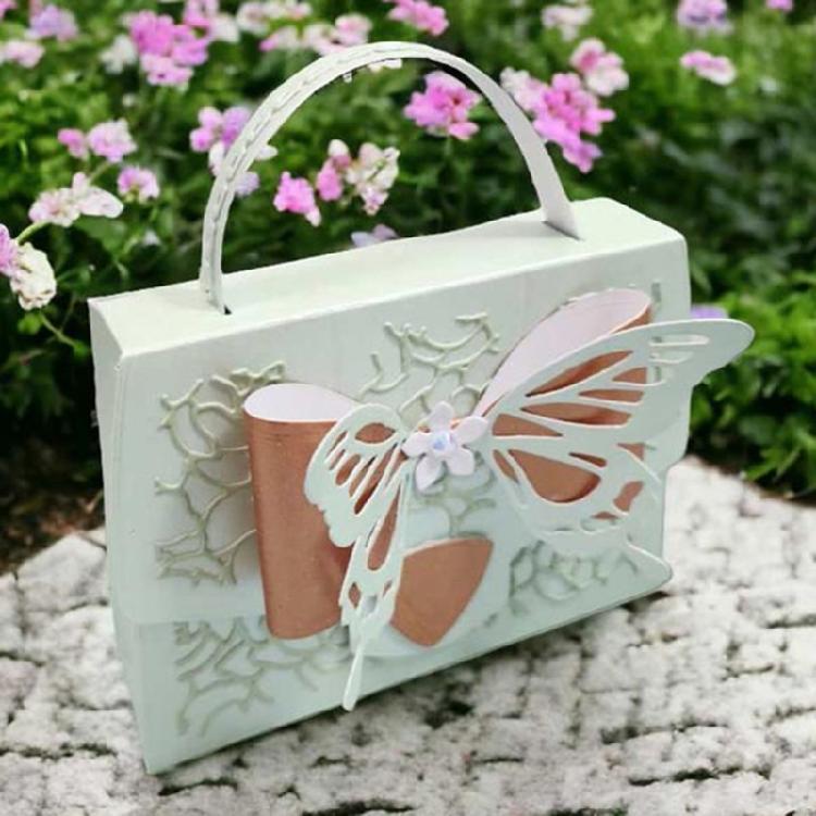 Schmetterlings-Box Stanzformen Scrapbooking Stanzschablonen Kohlenstoffstahl Stanzformen für Scrapbooking Album Kartenherstellung