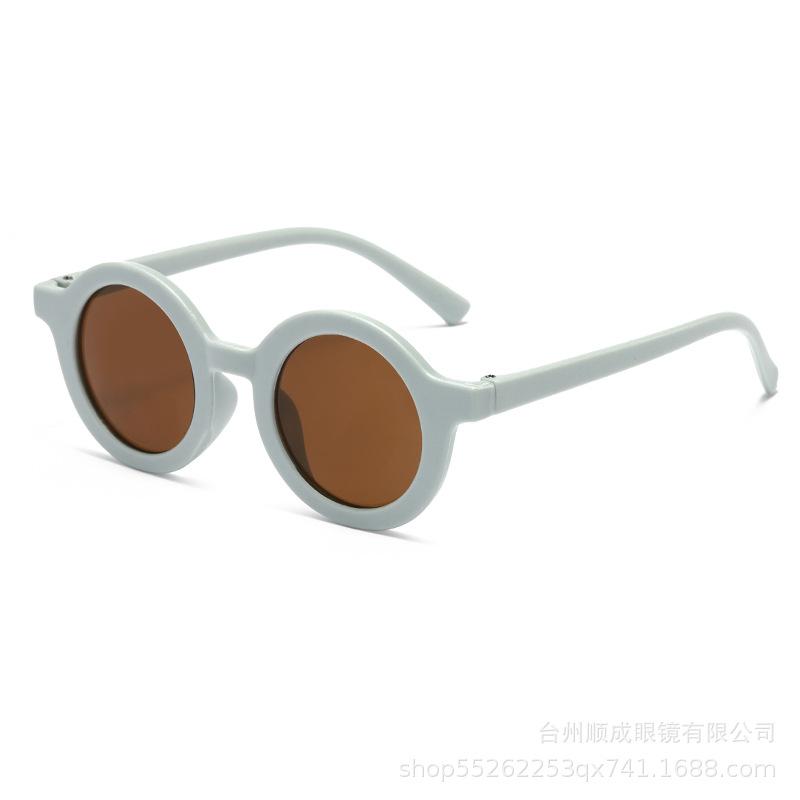 Children'S Sunglasses Round Sunshade Children'S Sunglasses Uv-Proof Retro Baby Photo Catwalk Glasses