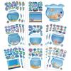 Cartoon Fish Tank Sticker Miniature Scene Sticker for Water Bottle Scrapbooking Journal Phone Case Laptop Nursery Wall