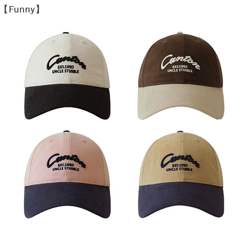 Big Head Sports Hat Women Versatile Embroidery Contrasting Baseball Cap Men Outdoor Leisure Sunshade Adjustable Hip-hop Hat