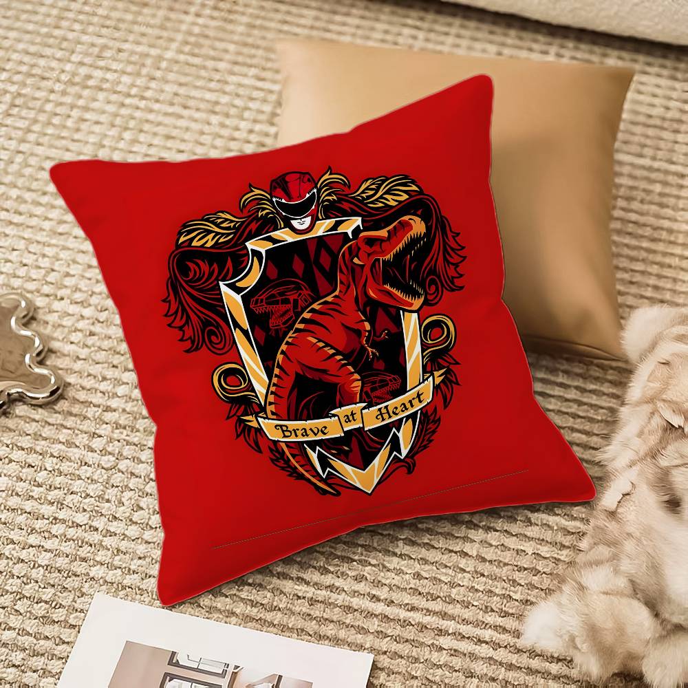 Mighty Morphin Power Rangers Pillow Case Anti-dustmite Invisible Zipper Sofa Bed
