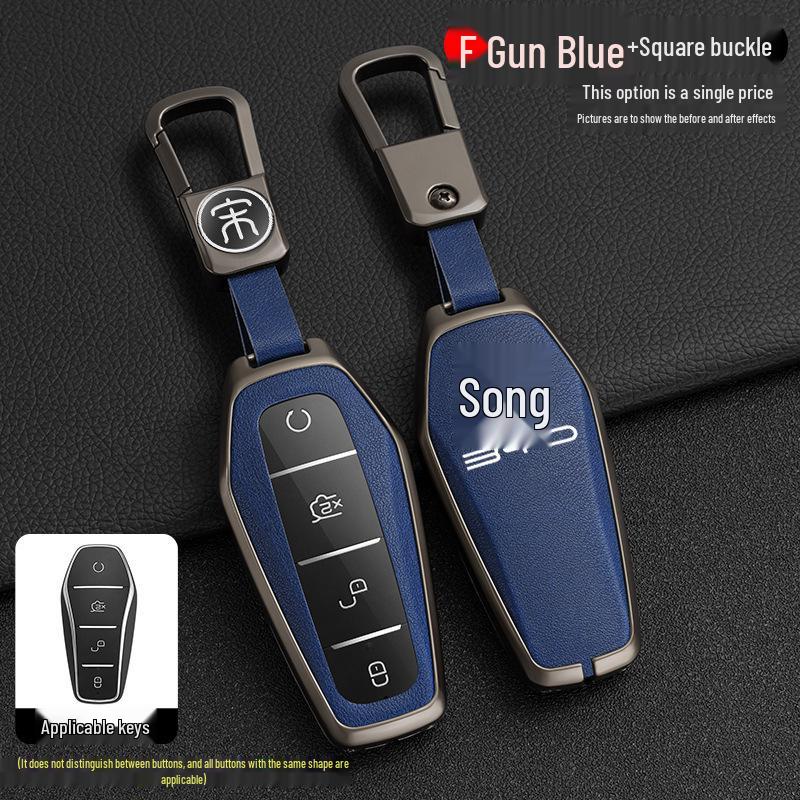 BYD Song Tang Max G5 E5 Qin Car Metal Key Case - Creative Shell Design