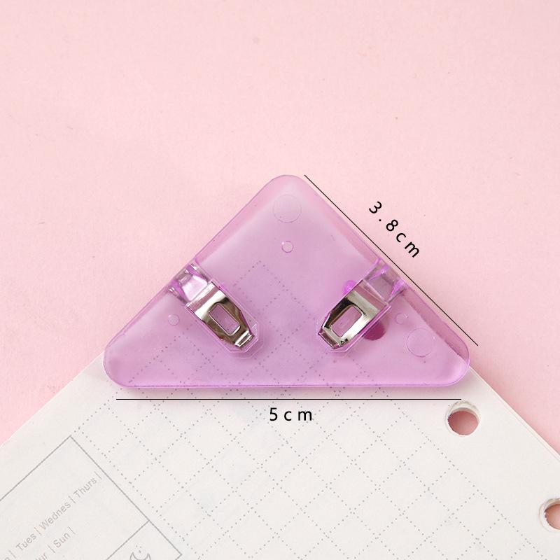 

Треугольные уголки для страниц книг, цветные прозрачные треугольные/канцелярские зажимы для организации бумаг, предотвращающие загибание страниц