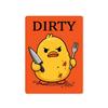 Heavy Duty Magnetic Sign Clean Dirty Dishwasher Magnet, Acrylic Cartoon Animal Sign, Double-Sided & Magnet for Kitchen Decoration Double Sided