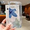 Elegant Blue Lily Pattern Phone Case For iPhone 17 Pro Max 16 15 Pro 14 13 12 11 XR XS 17Air 16 Plus 16E Clear Bumper Cover