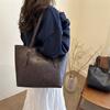 Solid Color Commuter Handbag Tote Bag, New Large-capacity Underarm, New Autumn and Winter Work Tote Bag Women's Bag