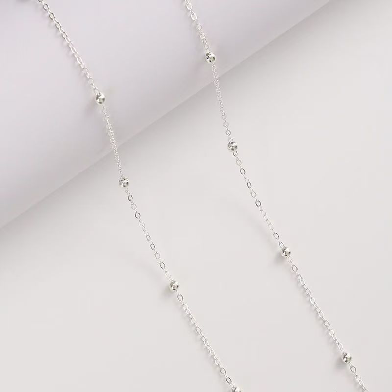Stylish and simple bead necklace, e-commerce jewelry, popular in Europe and America, necklace, collar positioning, bead chain wholesale