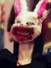 Halloween Párty Pódium Krvavý Králík Strašidelný Medvěd Cosplay Plyšová Obličejová Maska Pokrývka Hlavy Karnevalový Kostým Rekvizity Tanec Maškarní Maska