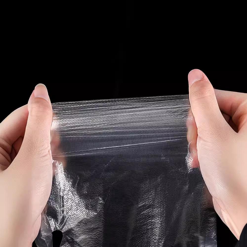 Pogrubione jednorazowe rękawice PE do kuchni i cateringu