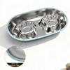Single/Double Bowl Stainless Steel Cat Bowl Non Slip Pet Drinking Bowl  For Dogs Cats