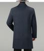 Men's Double-Faced Wool Trench Coat with Down Liner