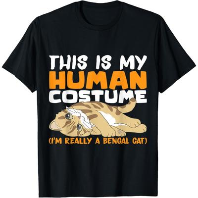 Das ist mein Menschenkostüm Ich bin eigentlich eine Bengalkatze T-Shirt