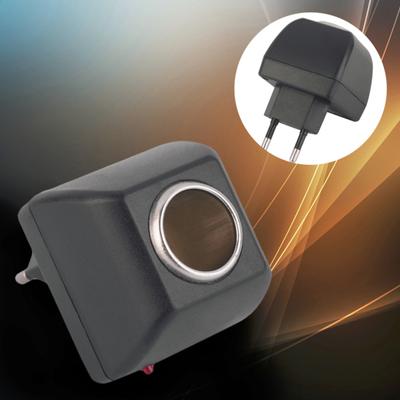 Portable EU Plug To 12V 220V AC Converter DC Adapter Car Socket Auto Charger