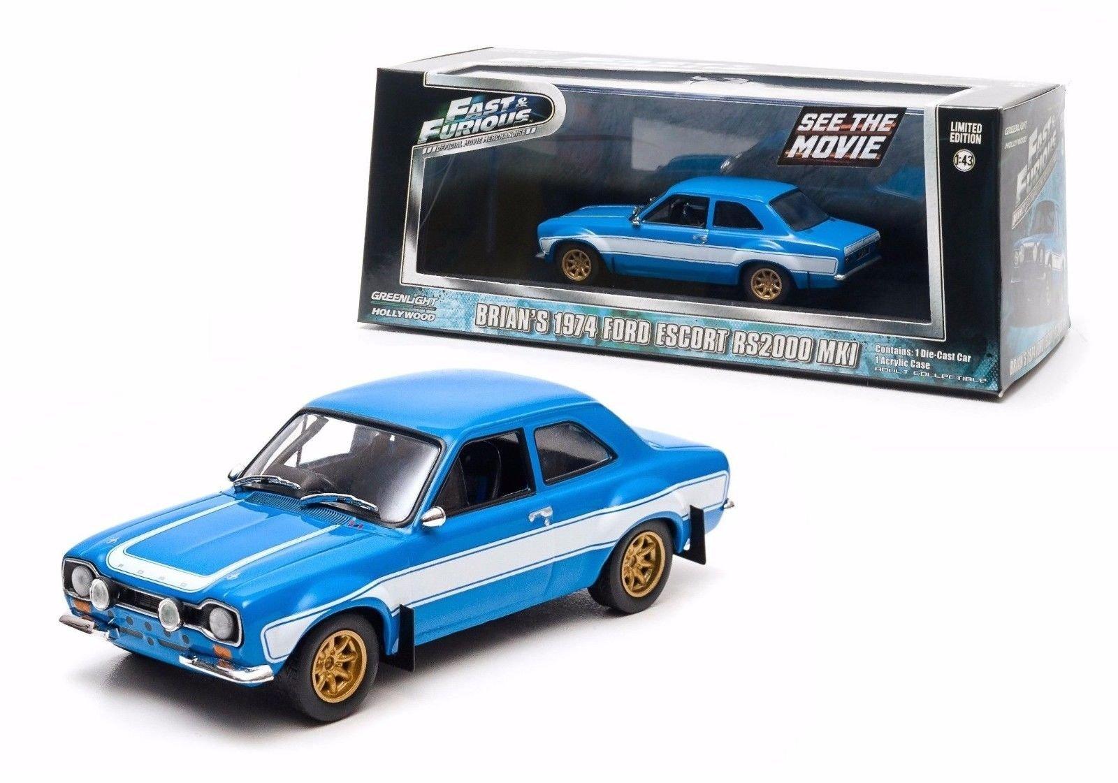 

GREENLIGHT 1974 FORD ESCORT RS2000 MK1 Greenlight Euromission Брайан Форд Эскорт RS2000 Пол Уокер 143 «ФОРСАЖ» БРАЙАНА 143 «Форсаж»