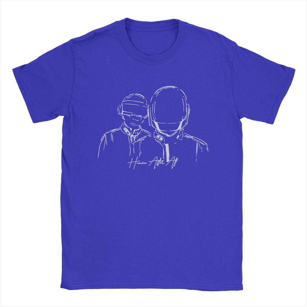 Human After All Daft Punk Herren T-Shirt Freizeit T-Shirt Kurzarm Rundhals T-Shirt Reine Baumwolle Geburtstagsgeschenk Kleidung