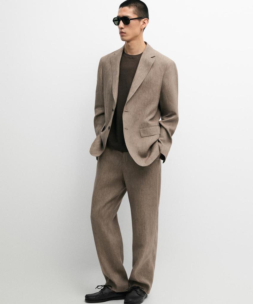 Masimodutti Linen Suit Pants