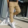 Men's Cargo Pants Straight Leg Multi-Pocket Casual Outdoor Twill Trousers